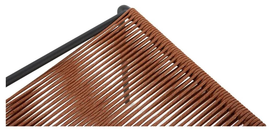 Terrakotta színű fém rakásolható étkezőszék szett 2 db-os Emily – Marckeric