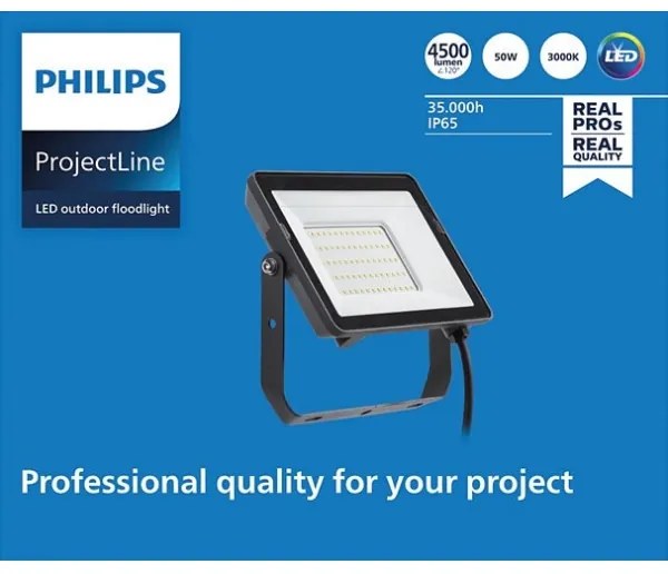 Philips - LED Kültéri reflektor PROJECTLINE LED/50W/230V IP65 3000K