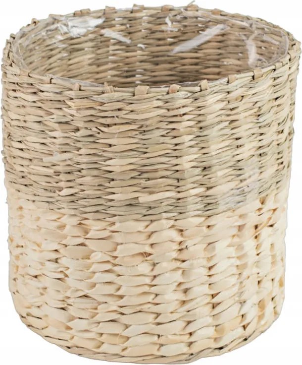 Fonott kosár virágtartó fedél növény Alexis bézs 13 x13