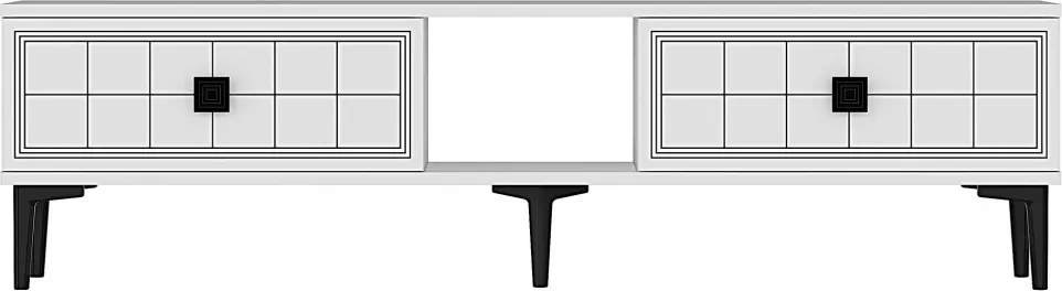Yuka TV-állvány, fehér, 150 cm