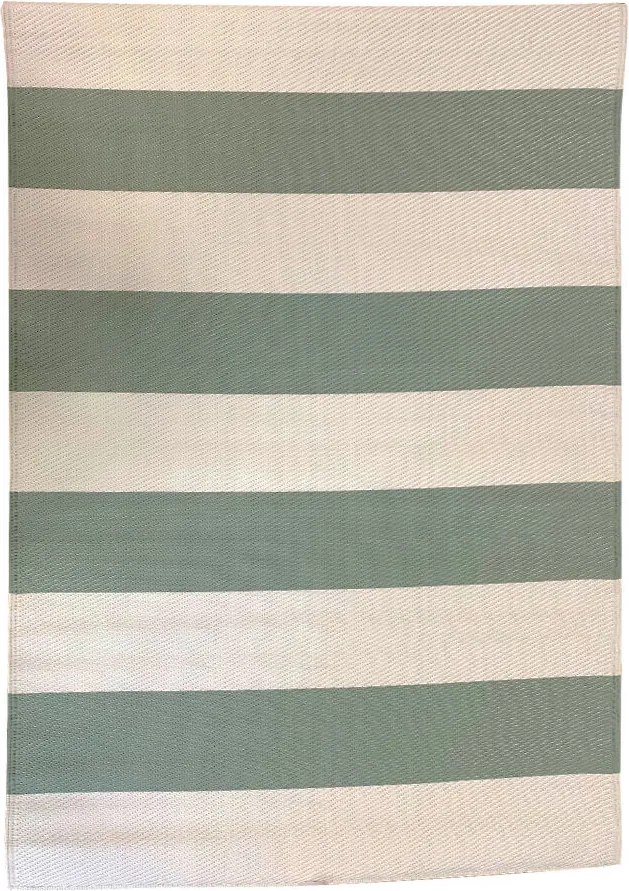 Kültéri szőnyeg, 2 oldalas, 180 x 120 cm, zöld-bézs