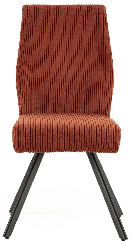 Narancssárga kordbársony étkezőszék szett 2 db-os Anibal – Marckeric