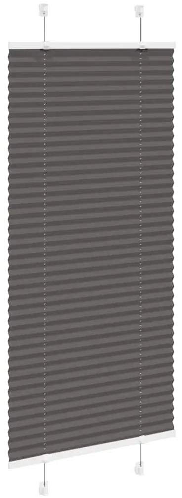 pliszírozott redőny fekete 55x100 cm szövetszélesség 54,4 cm