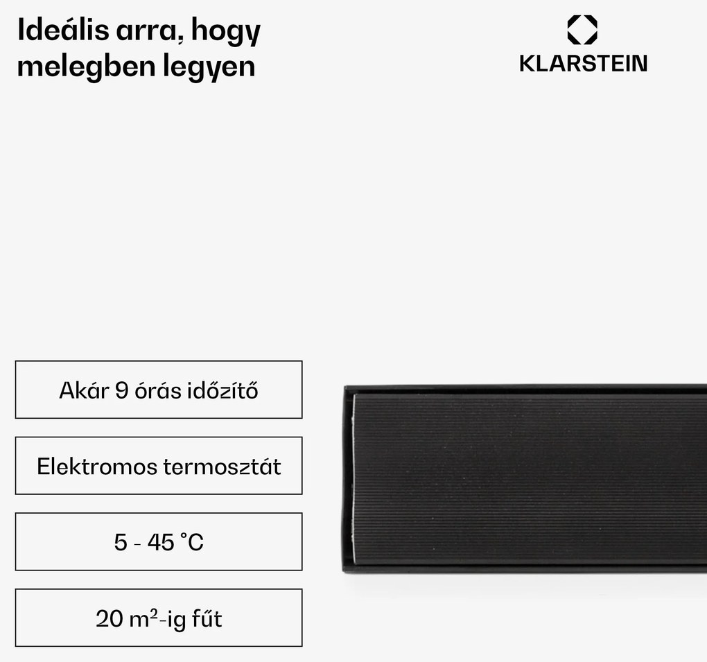 Blumfeldt Cosmic Beam Plus, infravörös terasz hősugárzó, 2400 W, távirányító, fekete