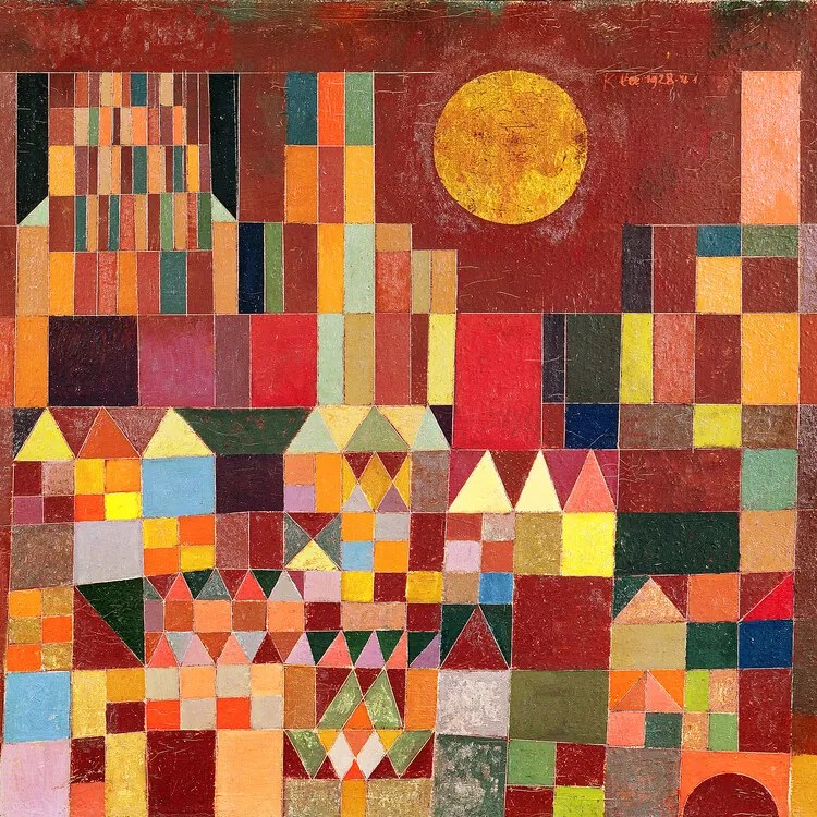 Reprodukció Castle and Sun, 1928, Paul Klee