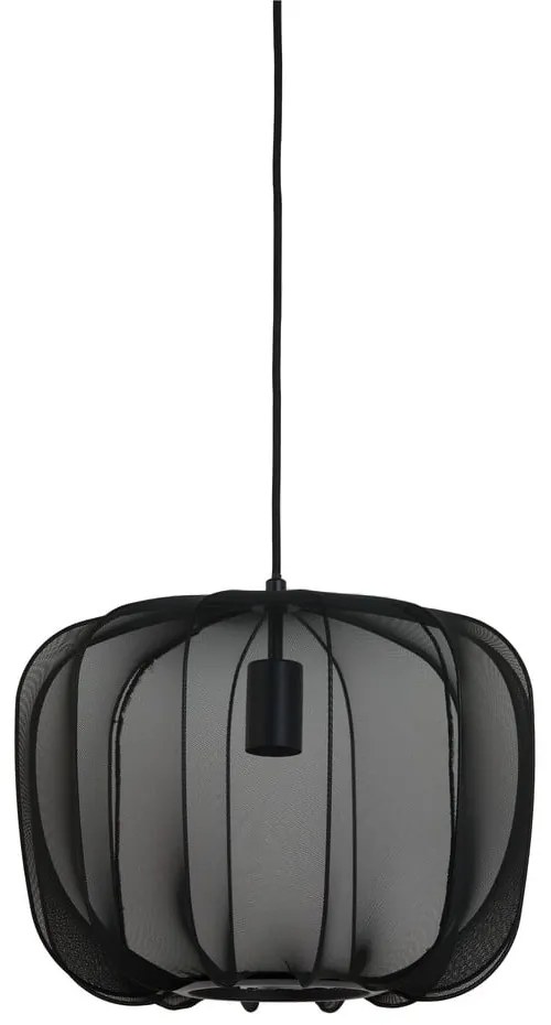 Fekete függőlámpa textil búrával ø 40 cm Plumeria – Light &amp; Living