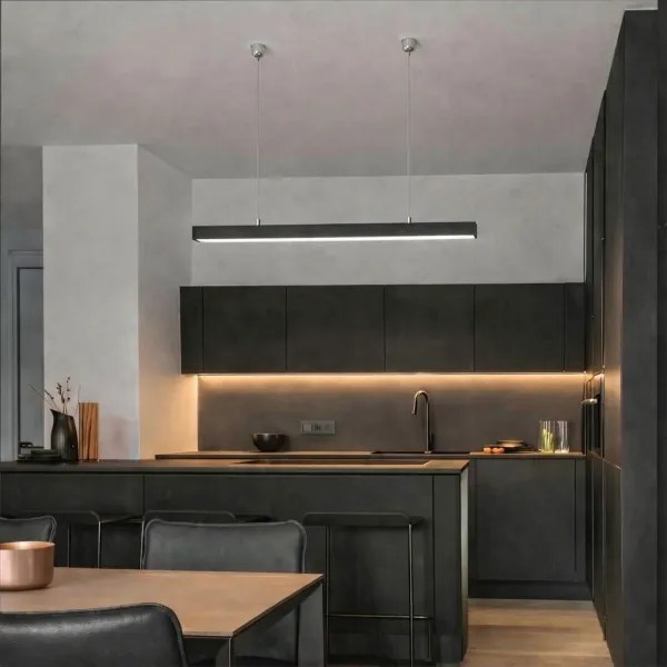 Brilagi - FULLDAY LED függeszték 20/30/40W, 230V, 2700/4000/6000K, 120 cm, fekete