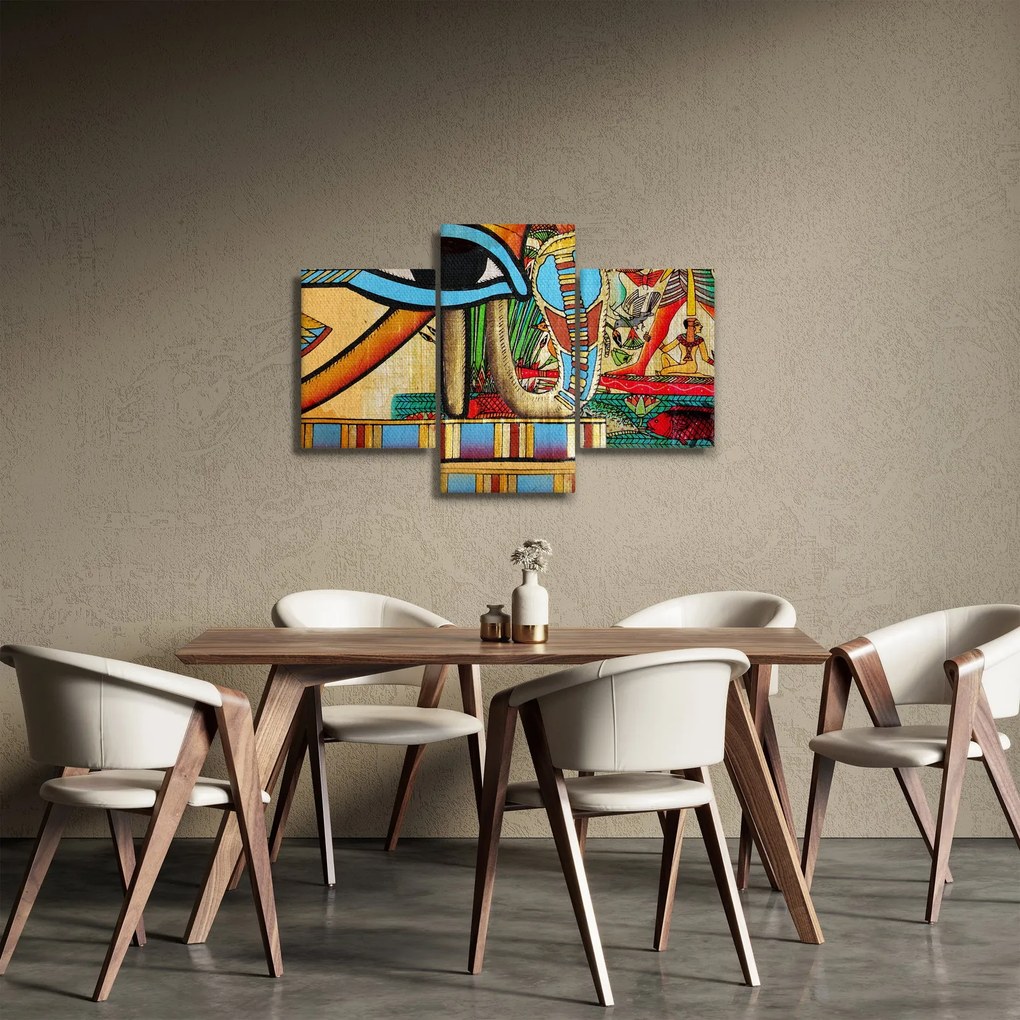 Egyiptomi motívumú kép (90x60 cm)