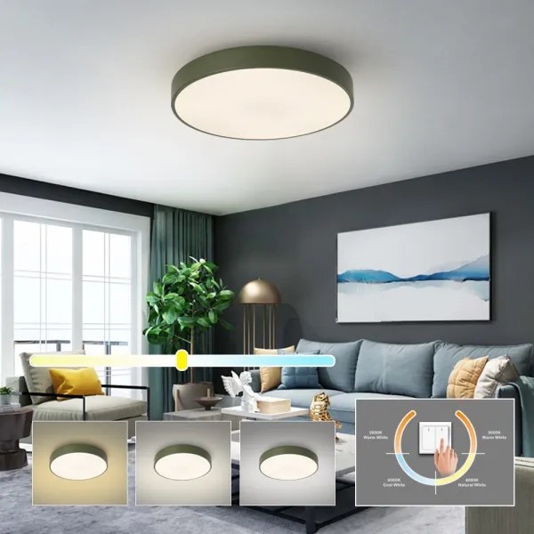 Brilagi - LED mennyezeti lámpatest POOL LED/60W/230V 3000/4000/6000K 50 cm zöld