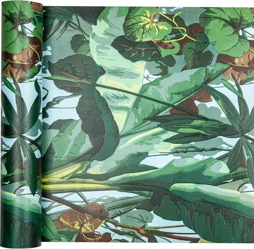 dzsungel tapéta, zöld levelek. esőerdő