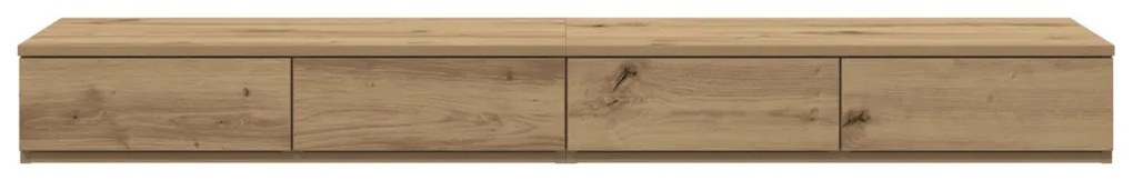Ágy Fiókok Kézműves Tölgy 150x36,5x16,5 cm Mérnöki Fa