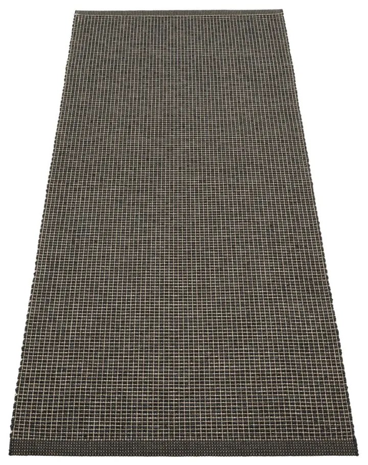 Antracitszürke kültéri-beltéri futószőnyeg 70x180 cm Emm Black Linen – Pappelina