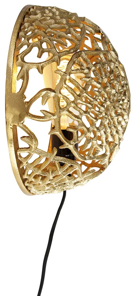 Art Deco fali lámpa arany - Maro