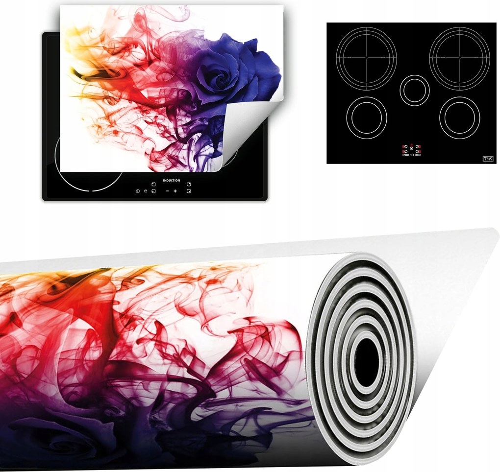 Vinyl Szőnyeg A Konyhába Több Hely 70x52 színes rózsa