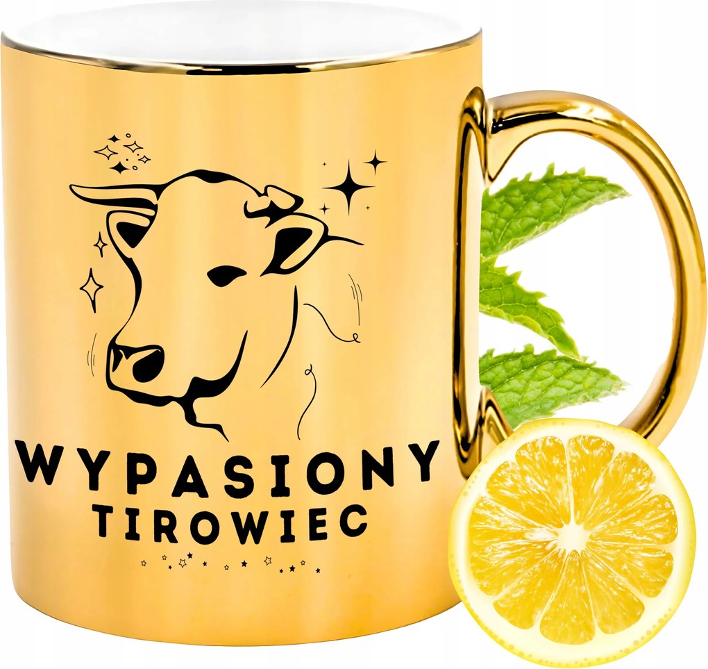 Prémium Arany Csillogó Bögre Teherautó Ajándék Nyomtatott Fotóval