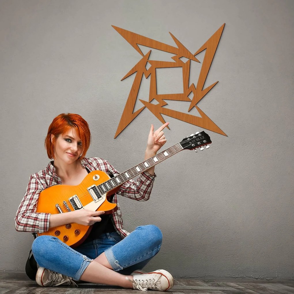 DUBLEZ | Fa szimbólum - Metallica Ninja Star