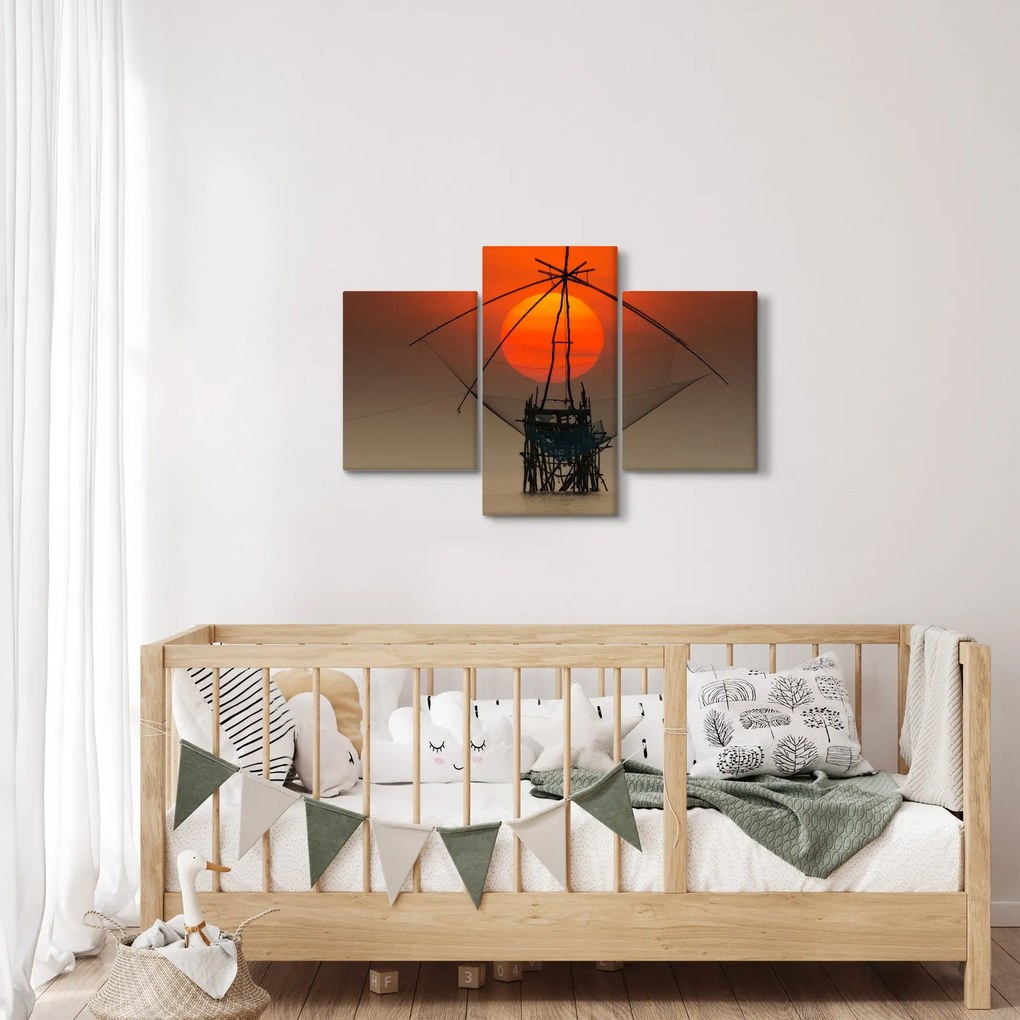 Kép - Napkelte, Pakpra-tó (90x60 cm)