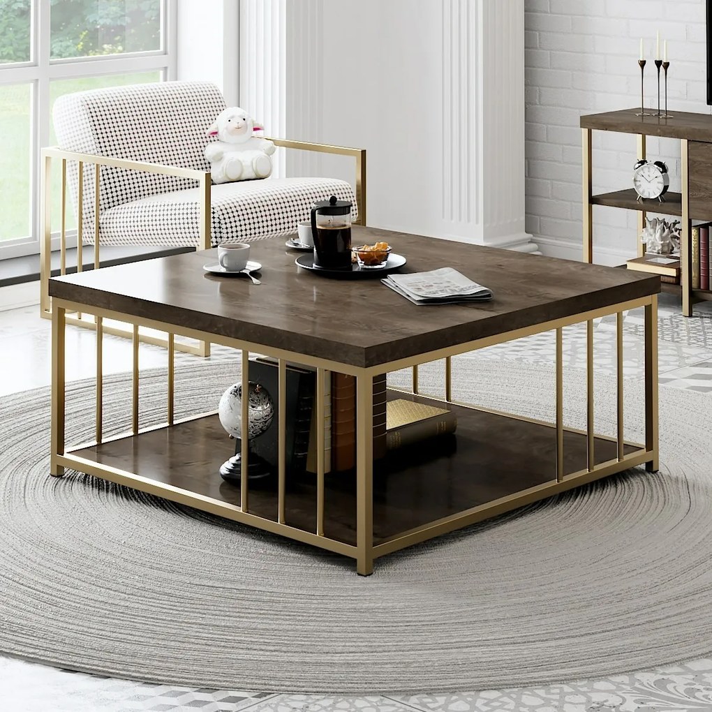 Zenn Walnut and Gold konferenciaasztal