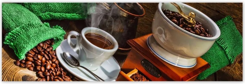 Poszterek 200x66 Csésze és zöld zsákok