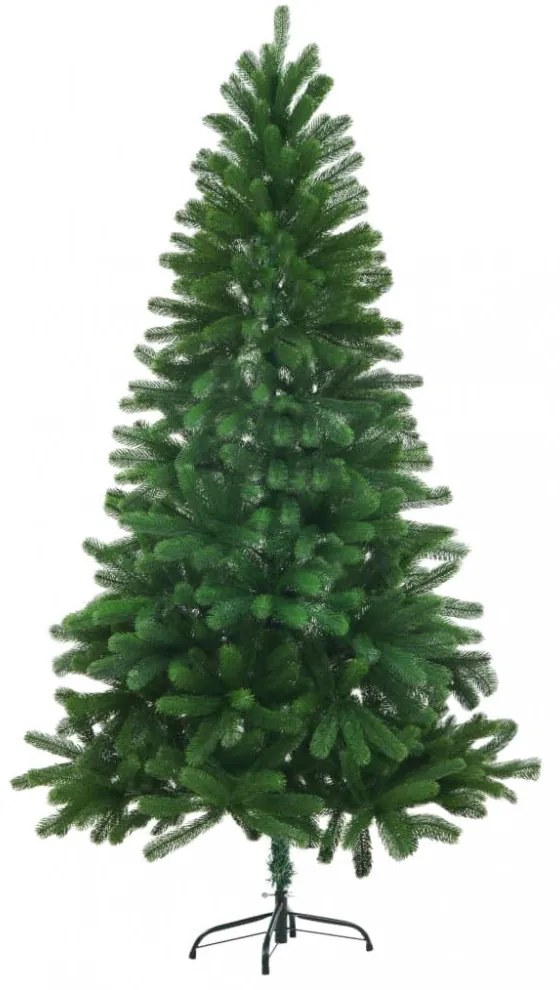zöld műkarácsonyfa élethű tűlevelekkel 150 cm