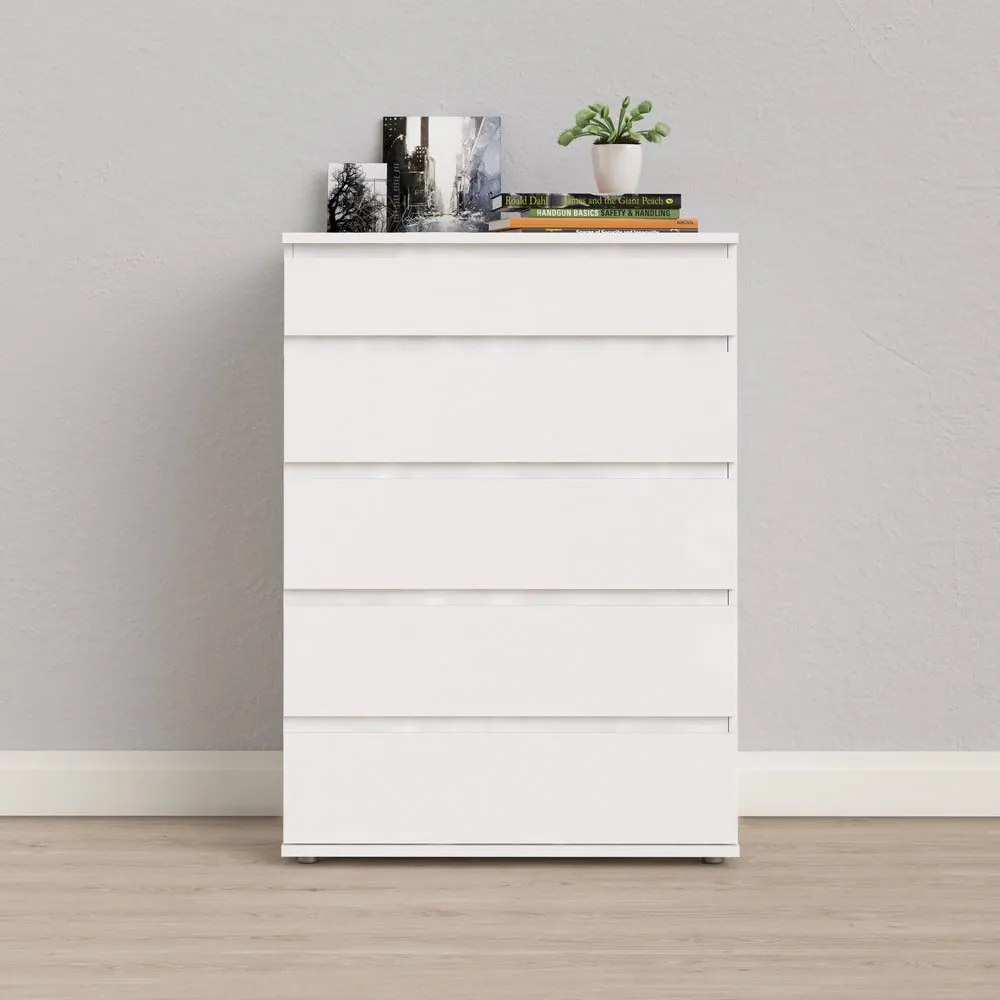 Fehér magas komód 77x107 cm Nova – Tvilum