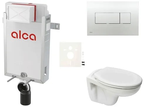 Fali WC szett Alca befalazáshoz + Ceramia S-Line Pro WC SIKOAP5