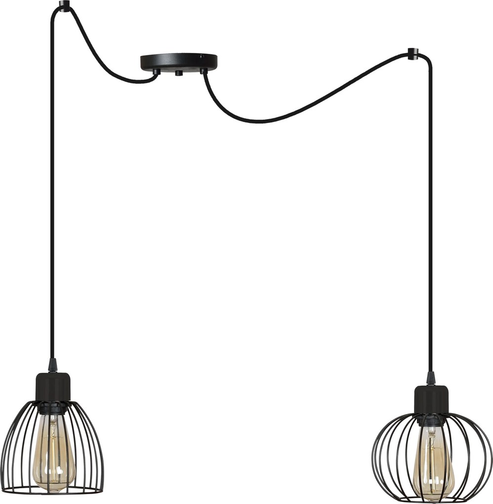 Mennyezeti Lámpa Lógó Csillár Loft Pók Fekete Fehér Különböző Lámpabúrák