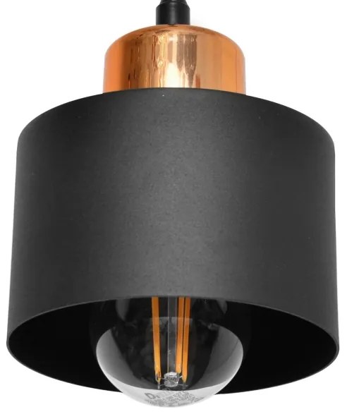 Csillár zsinóron EDISON 3xE27/15W/230V