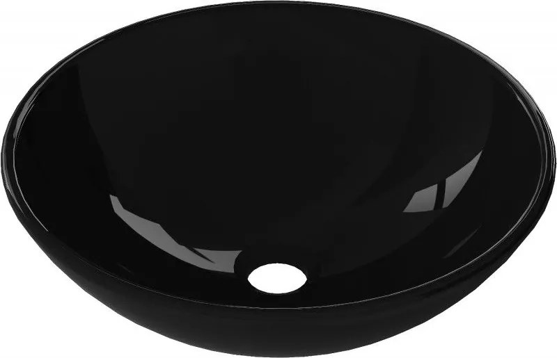 Mexen Mira üveg pult feletti mosdó 42 x 42 cm, fekete - 24124270