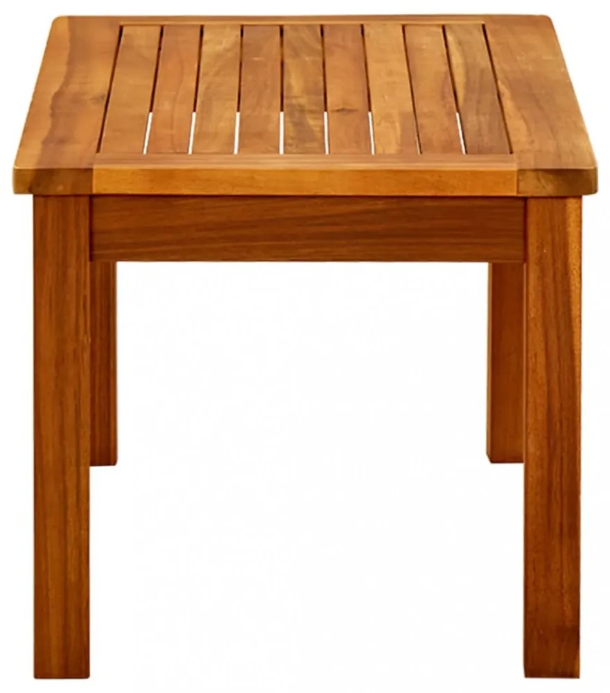 tömör akácfa kerti dohányzóasztal 70 x 40 x 36 cm