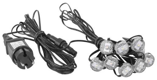 Eglo 98184 - LED Kültéri dekoratív lánc SPINETOLI 9xLED 10m IP65 meleg fehér