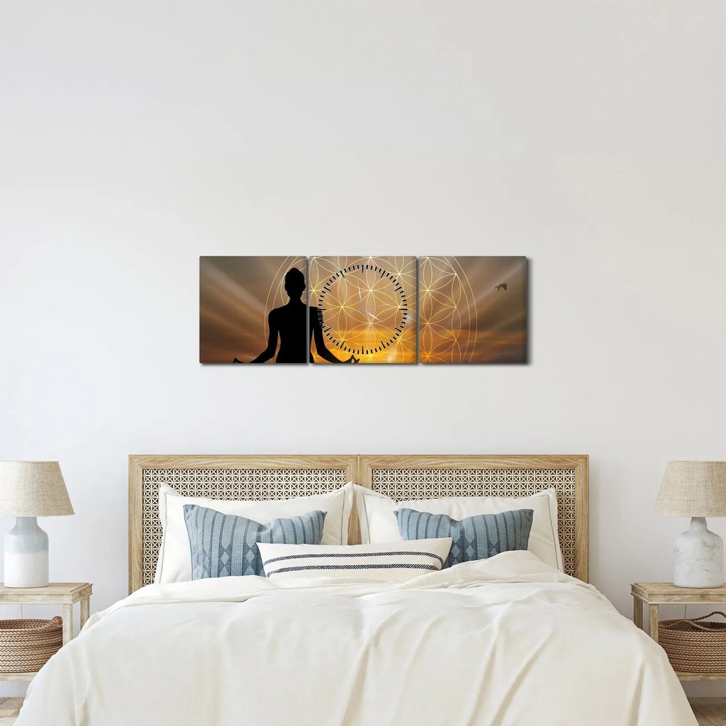 A meditáció képe (órával) (90x30 cm)