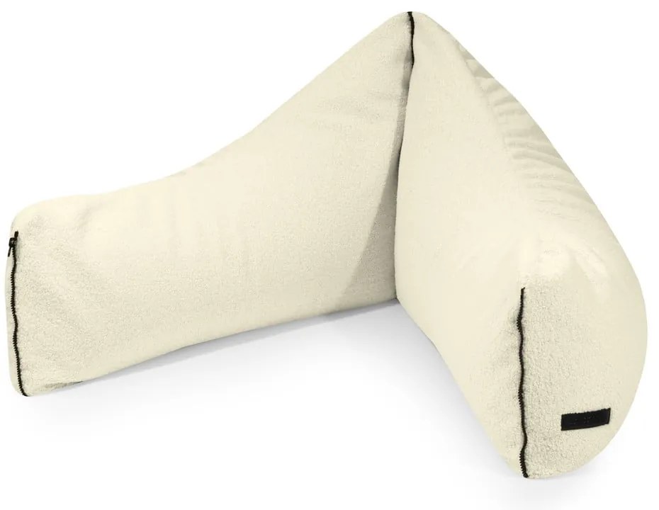 Krémszínű buklé gyerek babzsákfotel Clip Clap 90 – SLOWDOWN