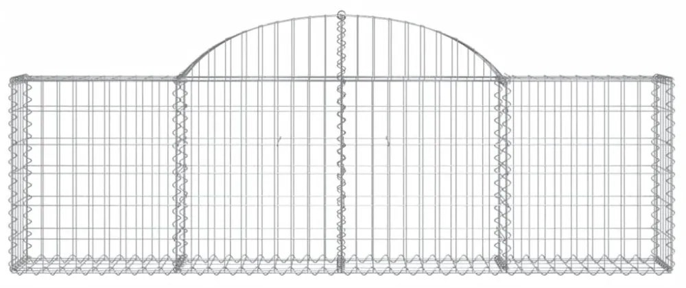 20 db íves horganyzott vas gabion kosár 200x30x60/80 cm