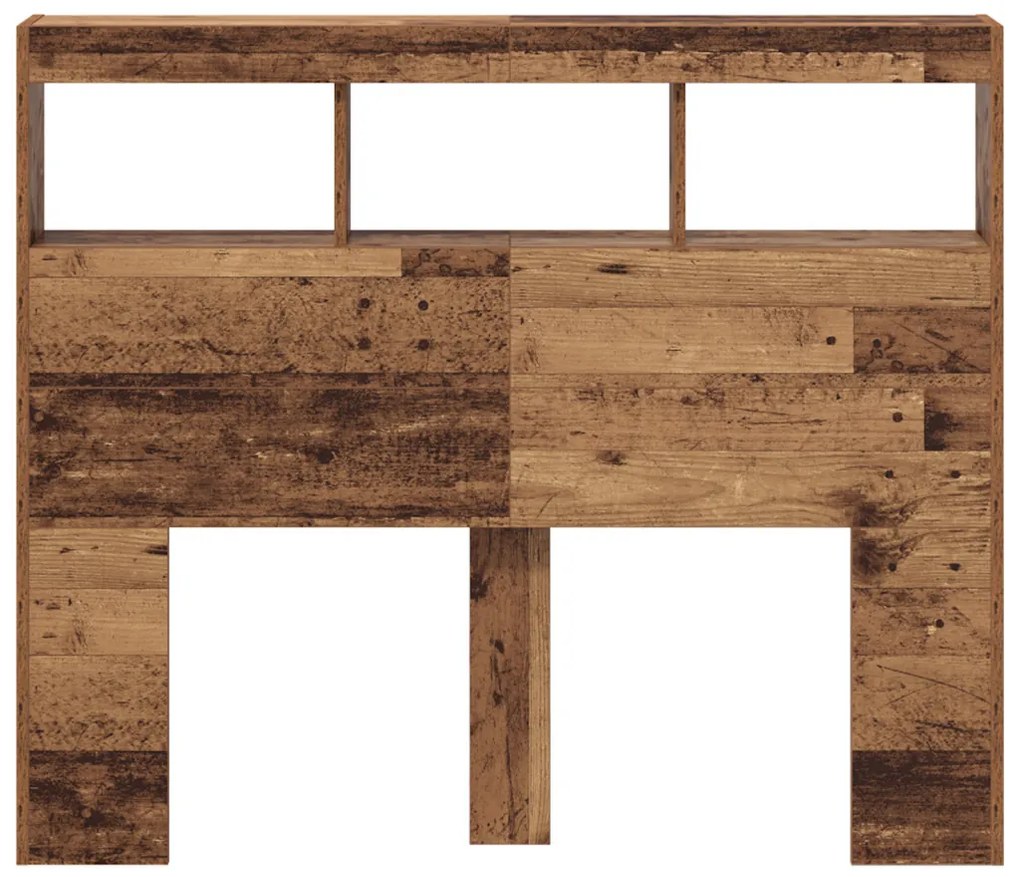 Fejvég Öreg Fa Tömör Újrahasznosított Fa 120 x 17 x 102 cm
