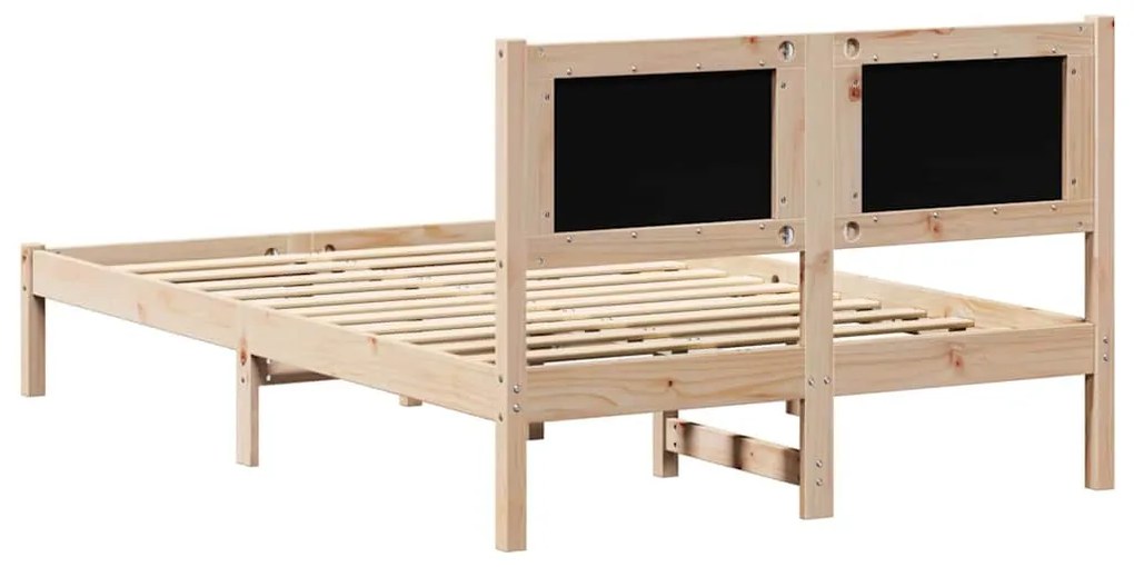 Ágykeret fejtámlával Tópszínű 135 x 190 cm szövet