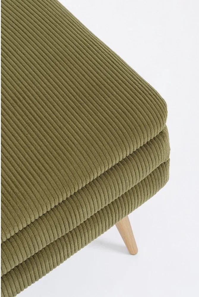 Zöld párnázott pad Olga – Bizzotto