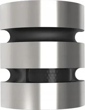 Kültéri LED-es kerti fali lámpa érzékelővel ezüst 3000K Lutec