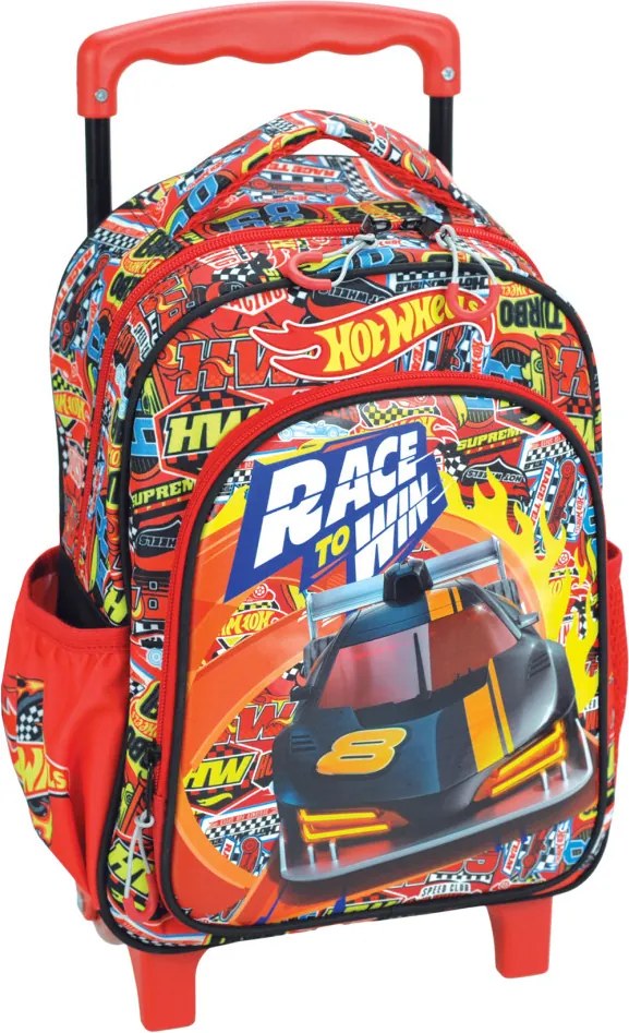 Hot Wheels Race to Win gurulós ovis hátizsák, táska 30 cm