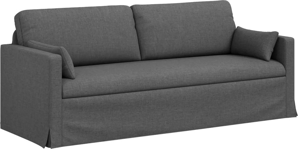 vidaXL Kanapé Sötétszürke 198 x 78 x 80 cm szövet