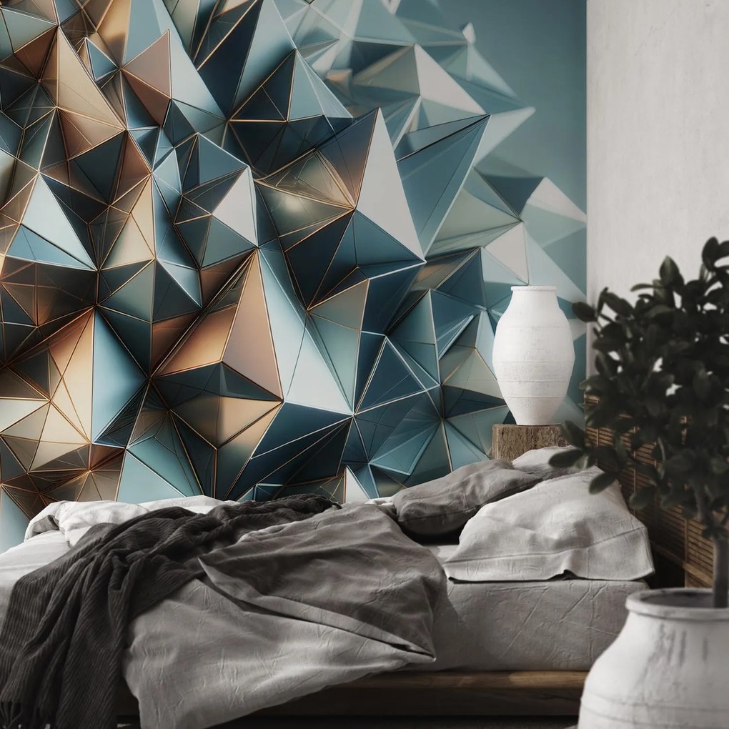 Fotótapéta - 3D kaleidoszkóp formákkal (147x102 cm)