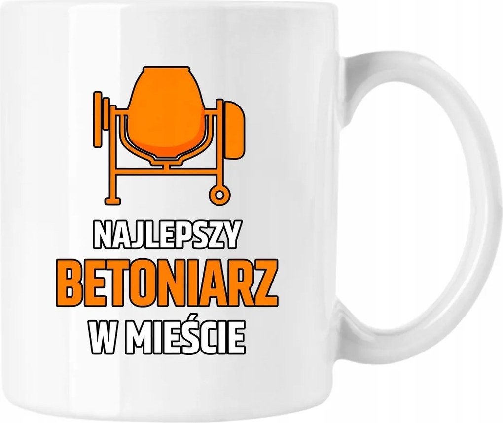 Bögre Legjobb Betonkeverő Fehér 330ml
