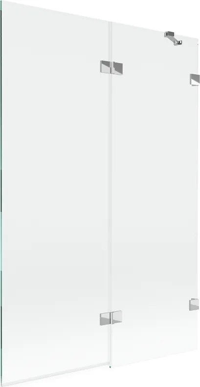 Mexen Lunar 2-szárnyú kádkabin, jobbos 120 x 150 cm, átlátszó, króm - 897-120-100-01-00-P