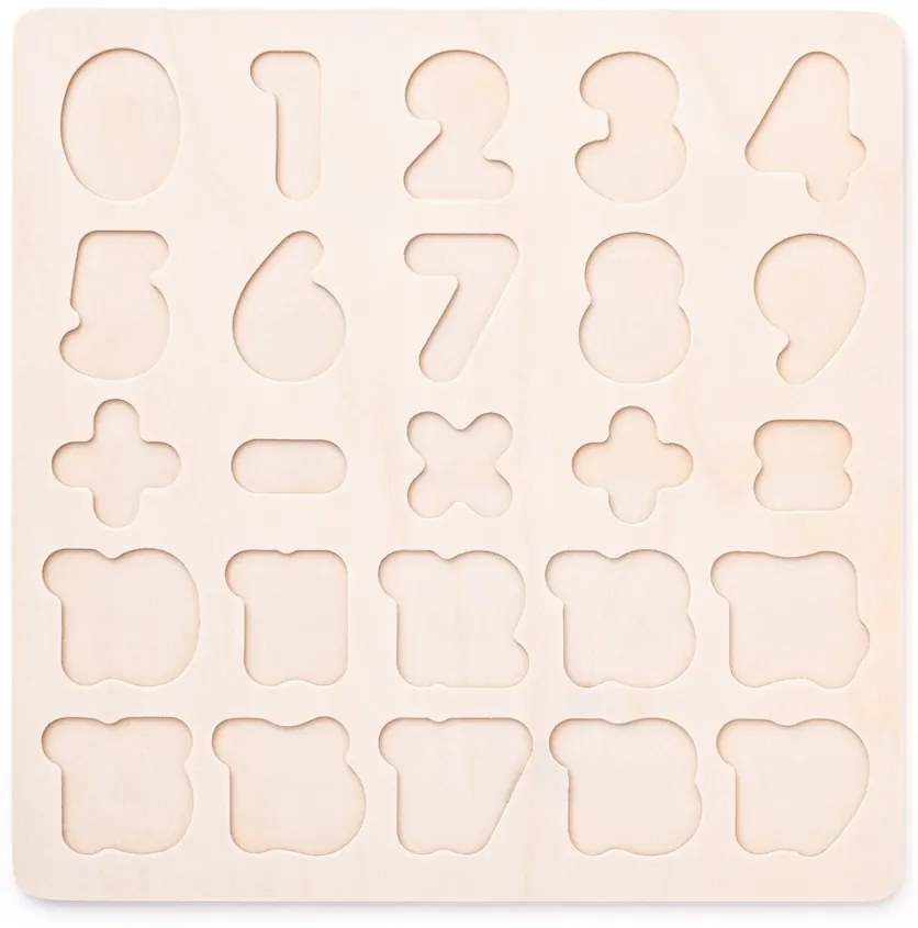 Woody Puzzle a táblán Digits