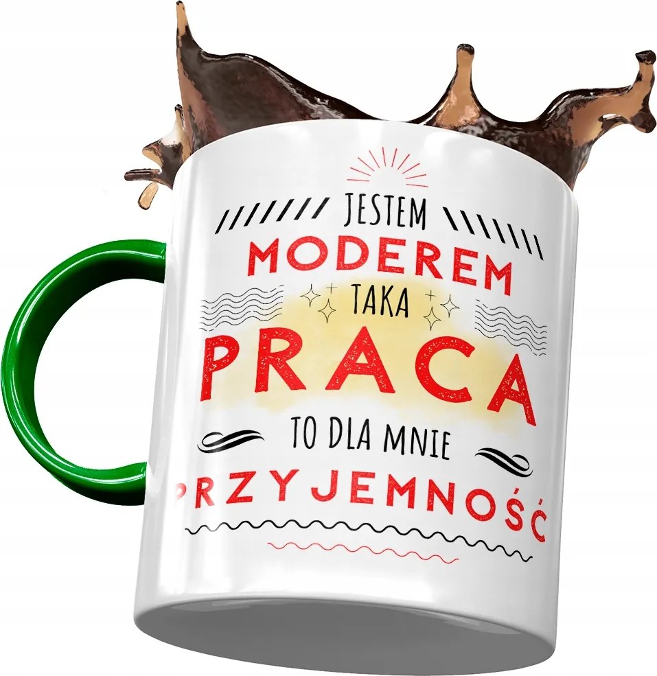 Zöld Bögre Modera Ilyen Munka Ajándék Nyomtatott Fotóval