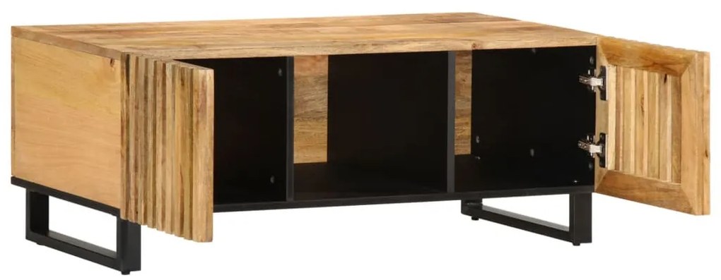 Tömör nyers mangófa dohányzóasztal 100 x 55 x 40 cm