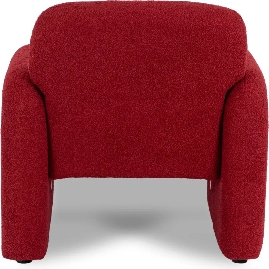 Pihenőfotel bordó színben, bouclé kárpittal TOGO
