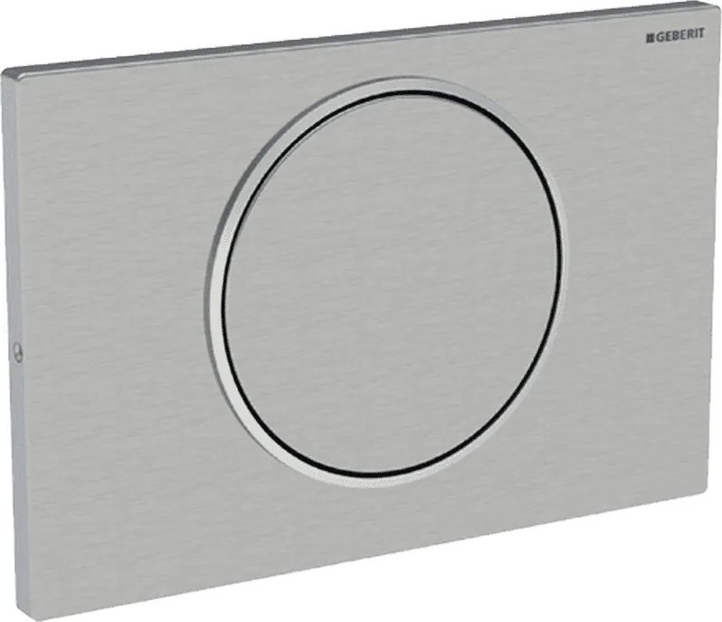 GEBERIT Sigma10 WC-nyomólap UP320, vandálbiztos, inox, szálcsiszolt/fényes króm