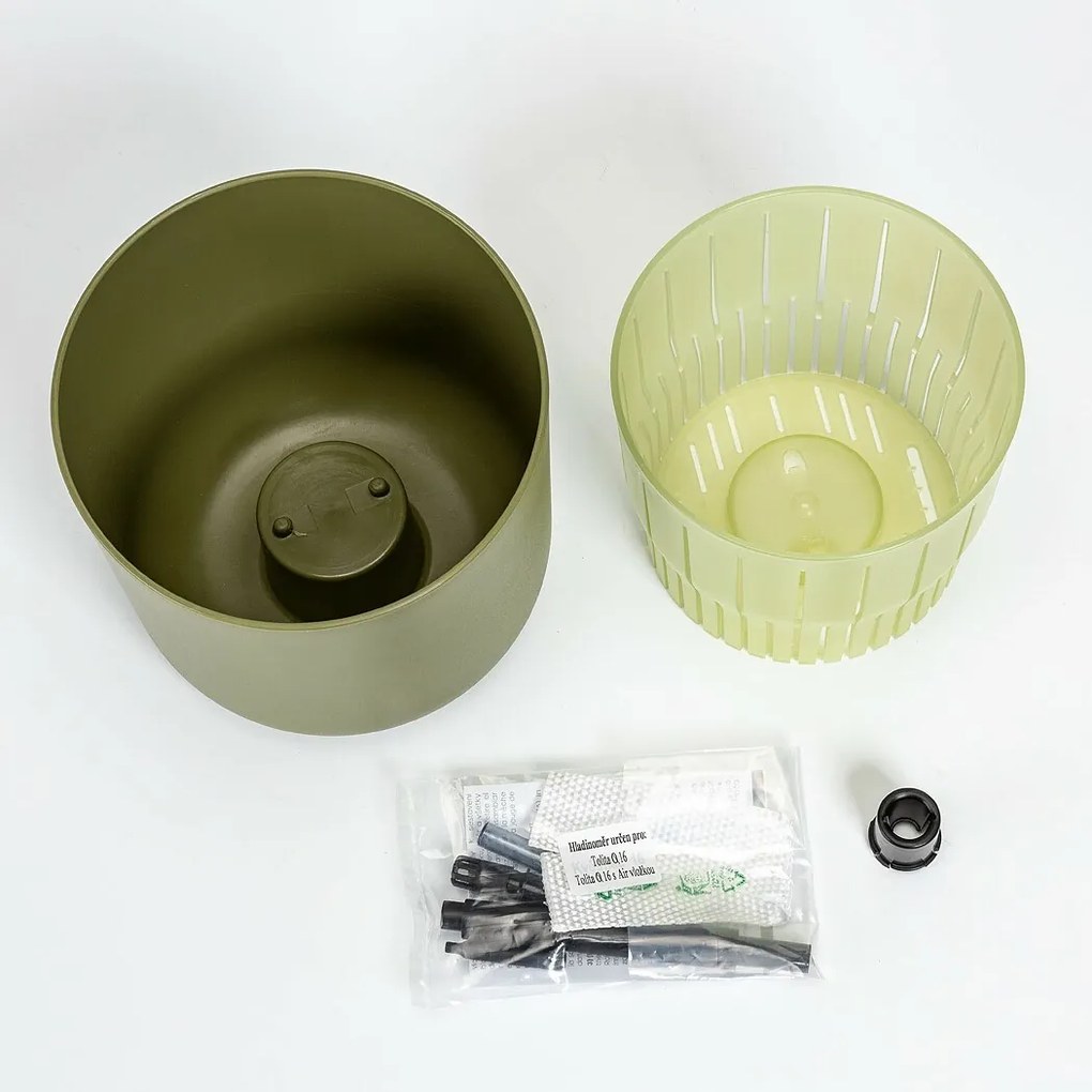 Plastia öntözőedény Tolita Air zöld , átmérő: 19cm, 19 cm átmérőjű