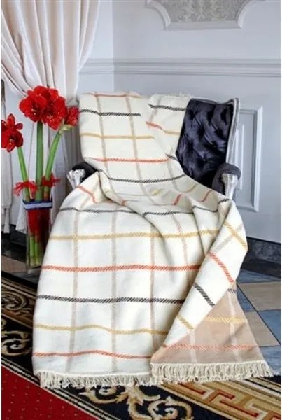 Pamut akril takaró 150x200 0771/1 krémszínű